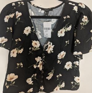 NEW Forever 21 Floral Crop Top